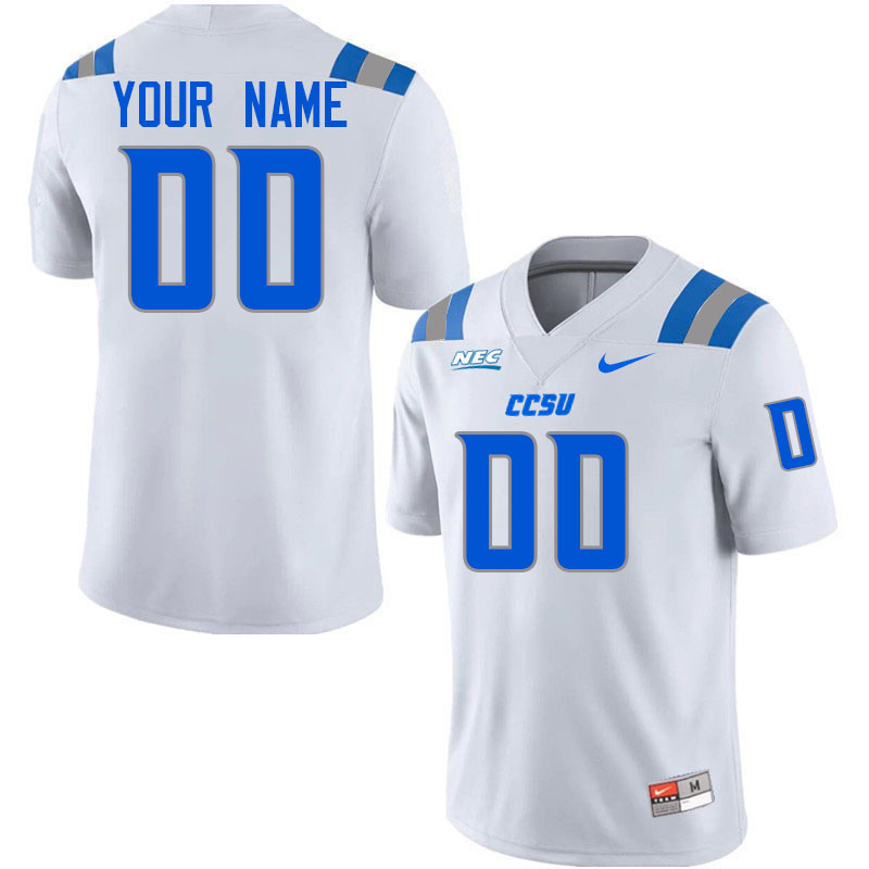 Custom Central Connecticut Blue Devils Name And Number College Football Jerseys-Blue